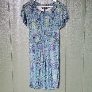 BCBG MAXAZRIA snakeskin dress